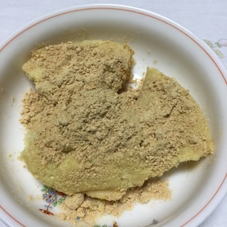 おからと豆腐ときな粉の蒸しパン風